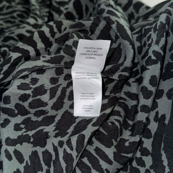 Rails Hillary Emerald Mixed Animal Print XL Grayish green and black - Picture 10 of 10